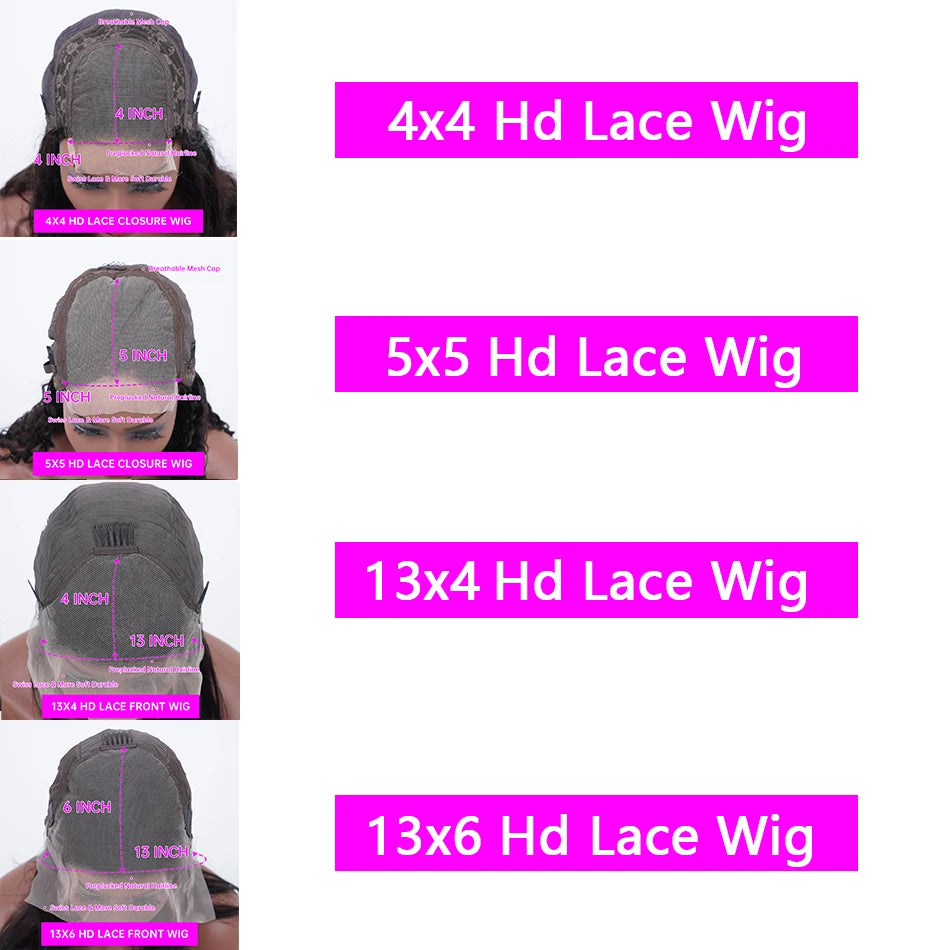 13x4 13x6 HD Lace Front Wigs 200% Density P4/27 Highlight Body Wave Human Hair Wigs 36 Inch Pre Plucked Brazilian Human wigs