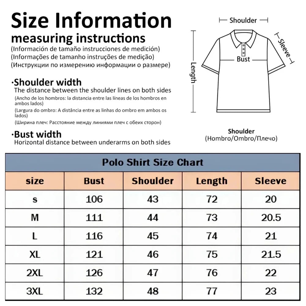 Striped Print Men's Shirts Simple Shirts for Men Polo Street Men's Clothing Loose Mens Polo Shirts Casual Polo Shirt for Men Top