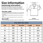Striped Print Men's Shirts Simple Shirts for Men Polo Street Men's Clothing Loose Mens Polo Shirts Casual Polo Shirt for Men Top
