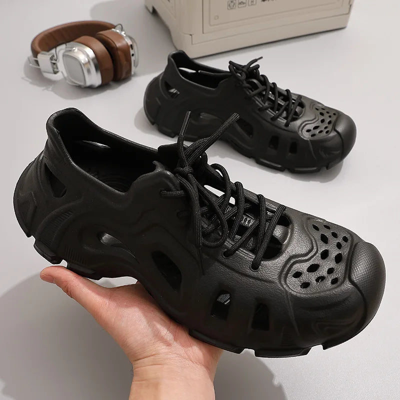 Super Cool Beach Sandals Comfortable Thick EVA Soles Antislip Outdoor Slippers Fashion Slides Street Normal Style Shoes