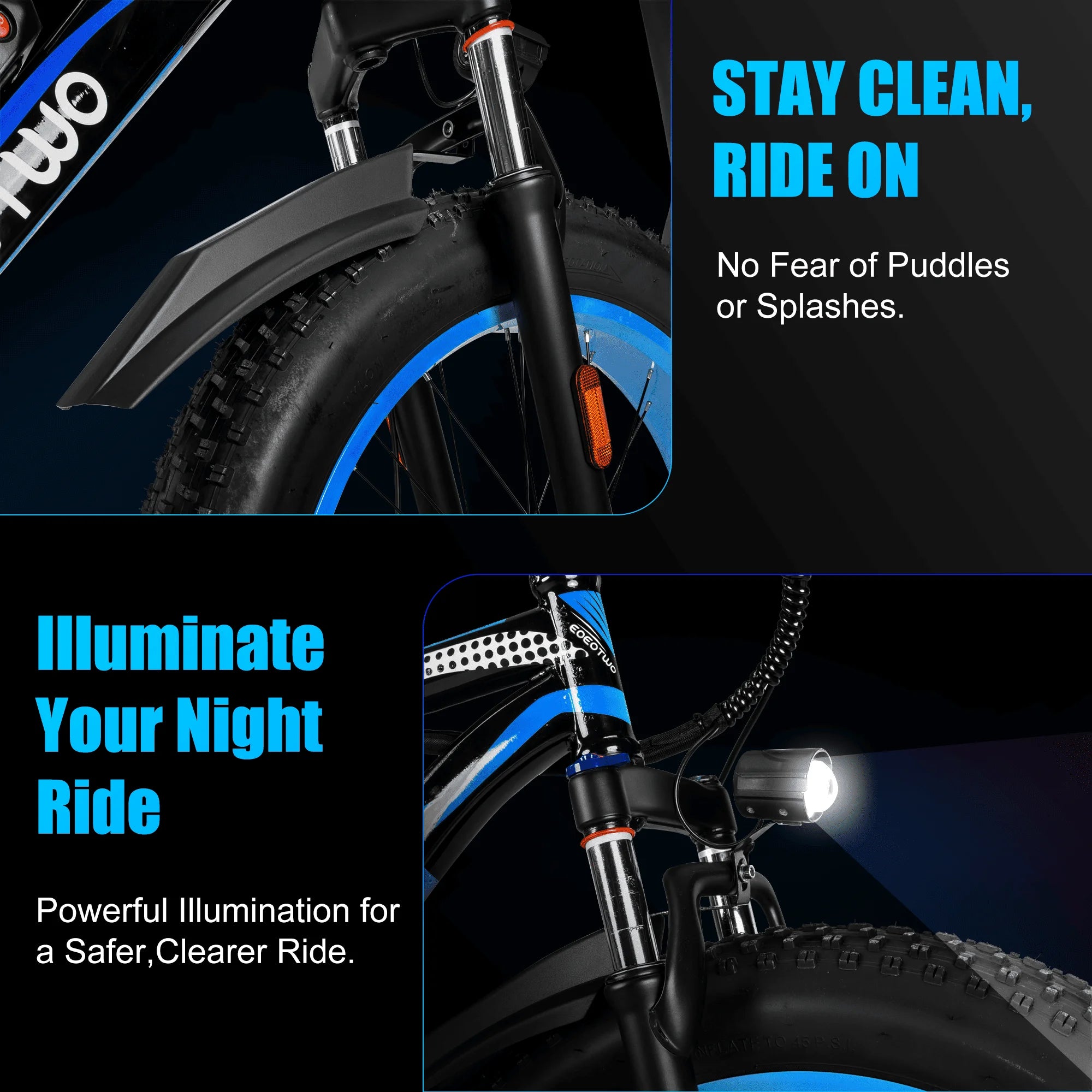EOEOTWO Electric Bike,1500W Peak Ebikes for Adults, 26'' Fat Tire Best Ebike for Men, 70 Miles with 960Wh Battery, 25-30MPH Max Speed Bicycles, 330LB Capacity