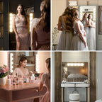 Makeup Mirror LED Light Bulbs Vanity Lights USB Adjustable brightness and colour temperature Bathroom Dressing Table Lighting