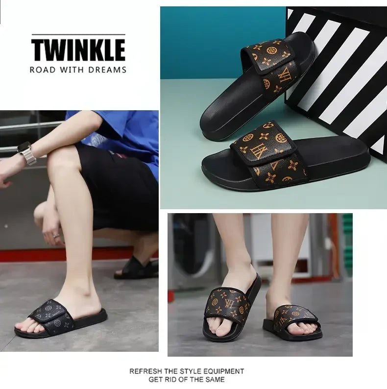 Man Summer Slippers Leather Sandals Comfortable Man Sandal House Sandals Sale Mens Slipper Flip Flop Shoes for Men Slippers
