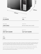 220V Midea Microwave Oven Flat Panel Microwave Baking All-in-One Machine Electric Oven Efficiency for Kitchen A