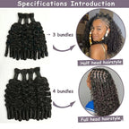 Human Hair Bulk Boho Braids Burmese Curly Bundles Human Hair Bulks For Bohemian Knotless Braiding Virgin Crochet Hair Extensions