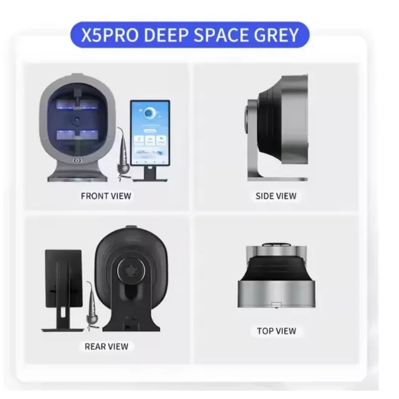 A 3D AI facial skin analyzer for hair diagnosis and professional analysis  with 8-spectrum beauty salon equipment