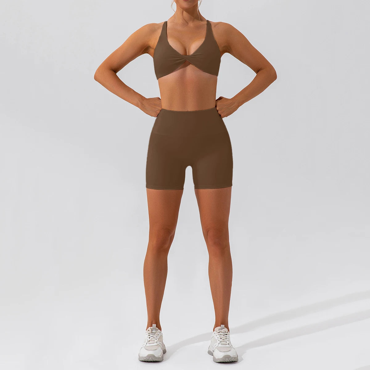 2-Piece Quick Dry Yoga Set – Long Sleeve Gym Outfit
