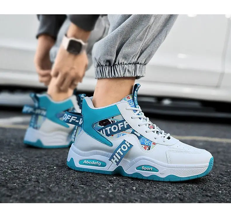 Luxury High Top Men's Vulcanized Shoes Winter Casual Sneaker for Men Ankle Boots Platform Designer Skateboard Tenis Masculino