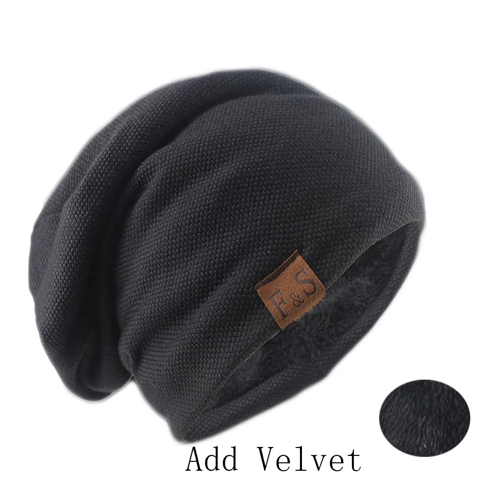 Fashion Bonnet Hat For Men And Women Autumn Knitted Solid Color Skullies Beanies Spring Casual Soft Turban Hats Hip Hop Beanie