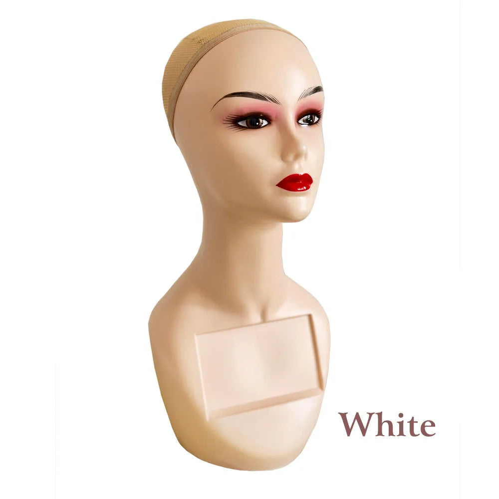 Plastic Mannequin Model Head for Display Wigs  Plastic Mannequin Head For Wig Stand For Wigs Display Making Wigs Manikin Head