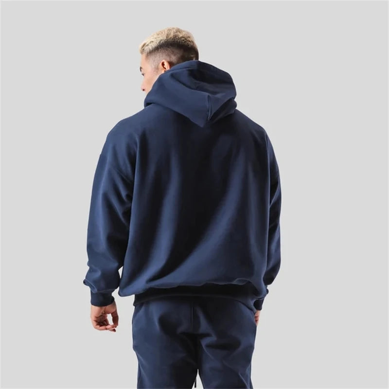 LYFT Classical LOGO Men Hoodies Winter Fleece Warm Mens Sweatshirt Fashion Streetwear Casual Men's Loose Pullovers Brand Hoody Secondary image