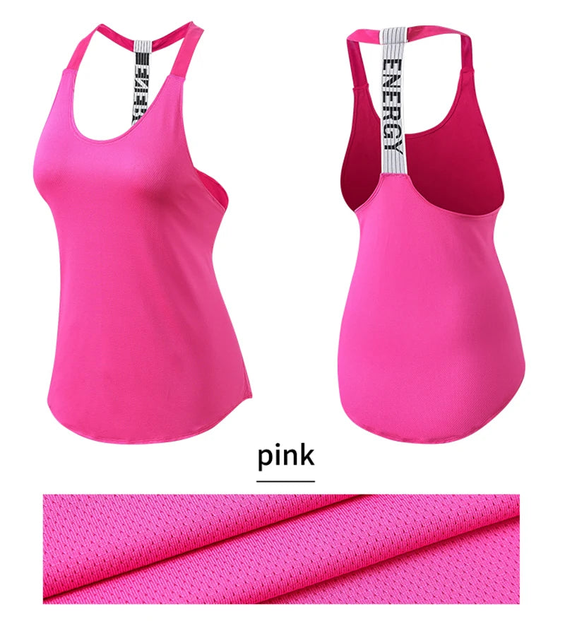 Women's gym tops black sleeveless yoga tops ladies gym shirts gym vests running workout boxing letter tops backless shirts