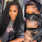 Curly Wig human hair lace frontal wig 13x6 HD lace 250 density deep wave Wig human hair 13x4 lace front Wigs for black women