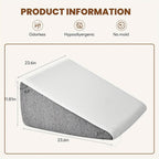 Wedge Pillow, Body Pillow For Sleep Apnea, Neck Relief, Post Surgery, Sleeping Comfort, Acid Reflux, Heartburn, Back Relief And Snoring, 12Inch