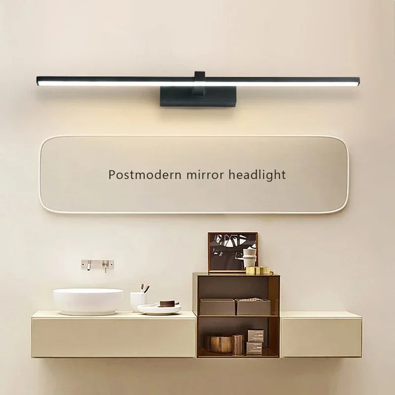 Modern LED Wall Light Bathroom Hardwares Wall Lamp Three Colors Lights Aluminum Led Bathroom Bath Mirror Line Lamp Make Up light Secondary image