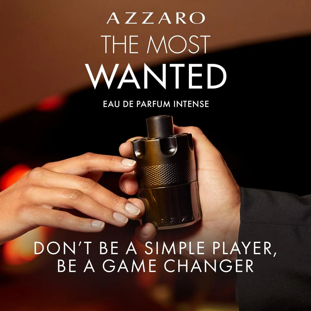Azzaro The Most Wanted EPP Intense - Woody & Seductive,Fougère, Ambery & Spicy - Lasting Wear - Luxury Perfumes for Men