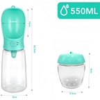 Pets Water Bottle Portable Food Grade Material Dog Cat Travel Pet Water Cup Bottle With Food Dispenser puppy water bottle