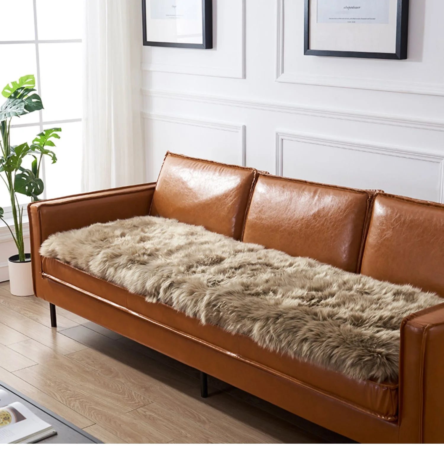 Customized Australia Lamb Wool Rug 100% Pure Sheepskin Seat Cushion Real Sheep Hair Fur Mat