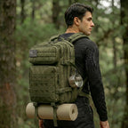 45L Tactical Hunting Backpack Molle Storage Bag Large Capacity Multi Pocket Wear Resistant Outdoor Hunting Gear Rucksack Durable Wild Shooting Daypack For Men Women Hunters Bushcraft Wilderness Trekking Camping Luggage Bag