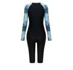 Women Swimsuit With Sleeve Female One-Piece Bathing Suit Summer Beachwear Swimming Costume Woman Full Swimwear Surfing Suit