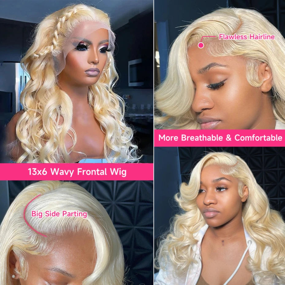 Body Wave 360 Lace Frontal Wigs 613 Human Hair Wig Vietnamese Raw Hd Lace Frontal Wig 13x6 Preplucked 13x4 Blonde Lace Front Wig
