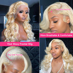 Body Wave 360 Lace Frontal Wigs 613 Human Hair Wig Vietnamese Raw Hd Lace Frontal Wig 13x6 Preplucked 13x4 Blonde Lace Front Wig