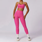 2-Piece Activewear Set – Long Sleeve Crop Top & Leggings