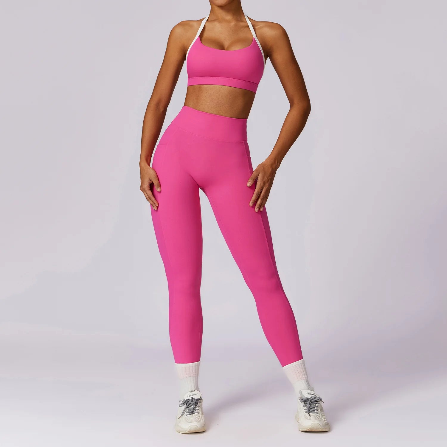 2-Piece Activewear Set – Long Sleeve Crop Top & Leggings Main image