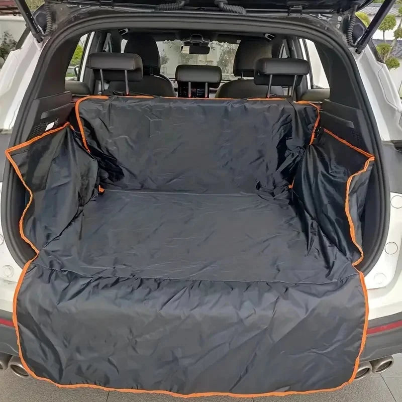 Durable Polyester Auto Trunk Mat for Pets - Non-Slip, Scratch-Resistant, Easy-Clean Mat for SUVs and Cars, Pet Safety Mat Secondary image