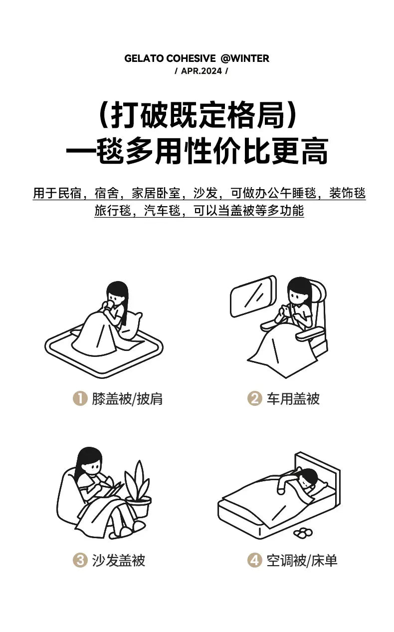 Ultra Soft Luxury Flffy Faux Rabbit Fur Blanket, Thick Winter Warm Throw Blankets, Plush Cozy Bubble Fleece Blankets Home Decor