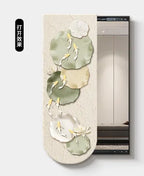 Bathroom Rectangle Mirror Organizer Creative Black Wall Mirror Bedroom Ornament Decorazioni Casa Home Furniture Accessories
