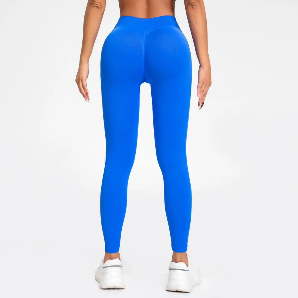 NCLAGEN Impact Leggings Women Seamless Sports Yoga Pants Low Ribbed Band Gym clothes Fitness Workout wear Scrunch Bum Tights