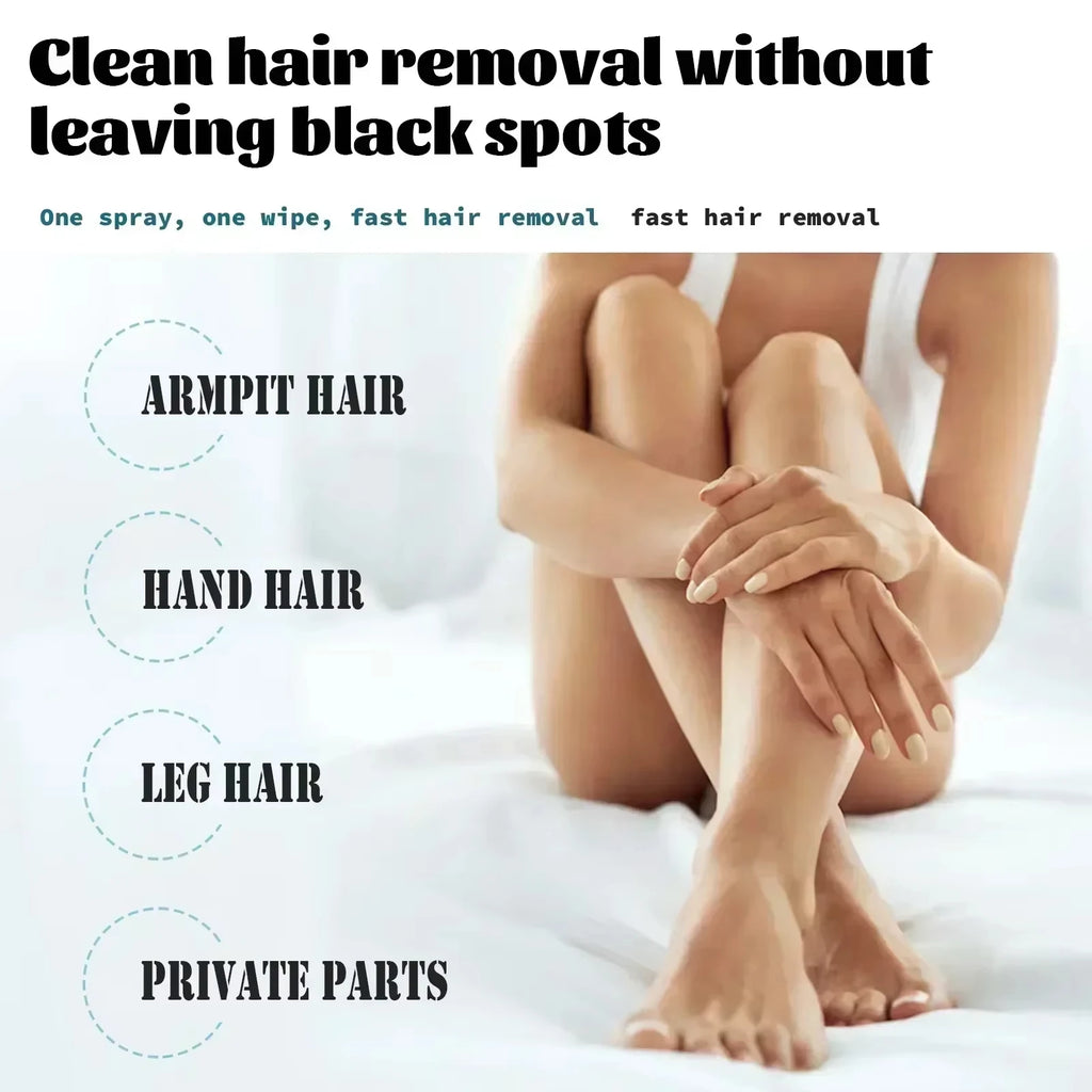 Natural Hair Inhibiting Spray Gently Soothes Nourishes Skin Painless Depilatory Agent Inhibits Hair Growth in Chest Armpit Thigh
