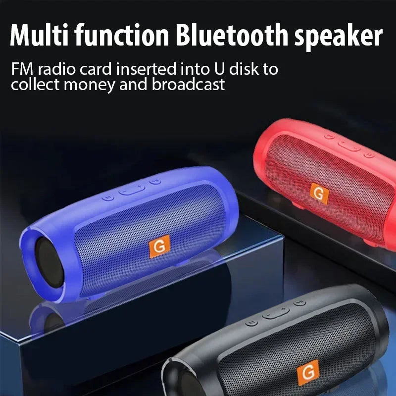 Portable Subwoofer Bluetooth Speakers Outdoor Stereo Surround Waterproof Loudspeaker Wireless Sound Box Support FM Radio TF Card Secondary image