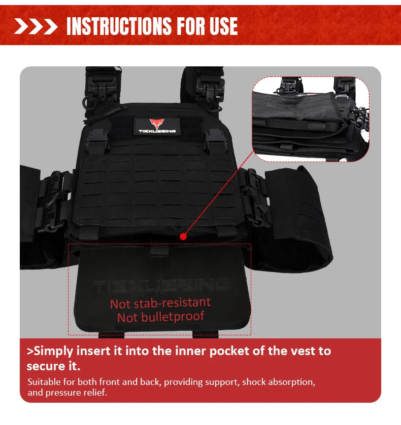 2pcs Tactical Plates EVA Foam SAPI Plates for Hunting Vest Inner Liner Foam Shock Plates for JPC Vest Hunting Vest Accessories
