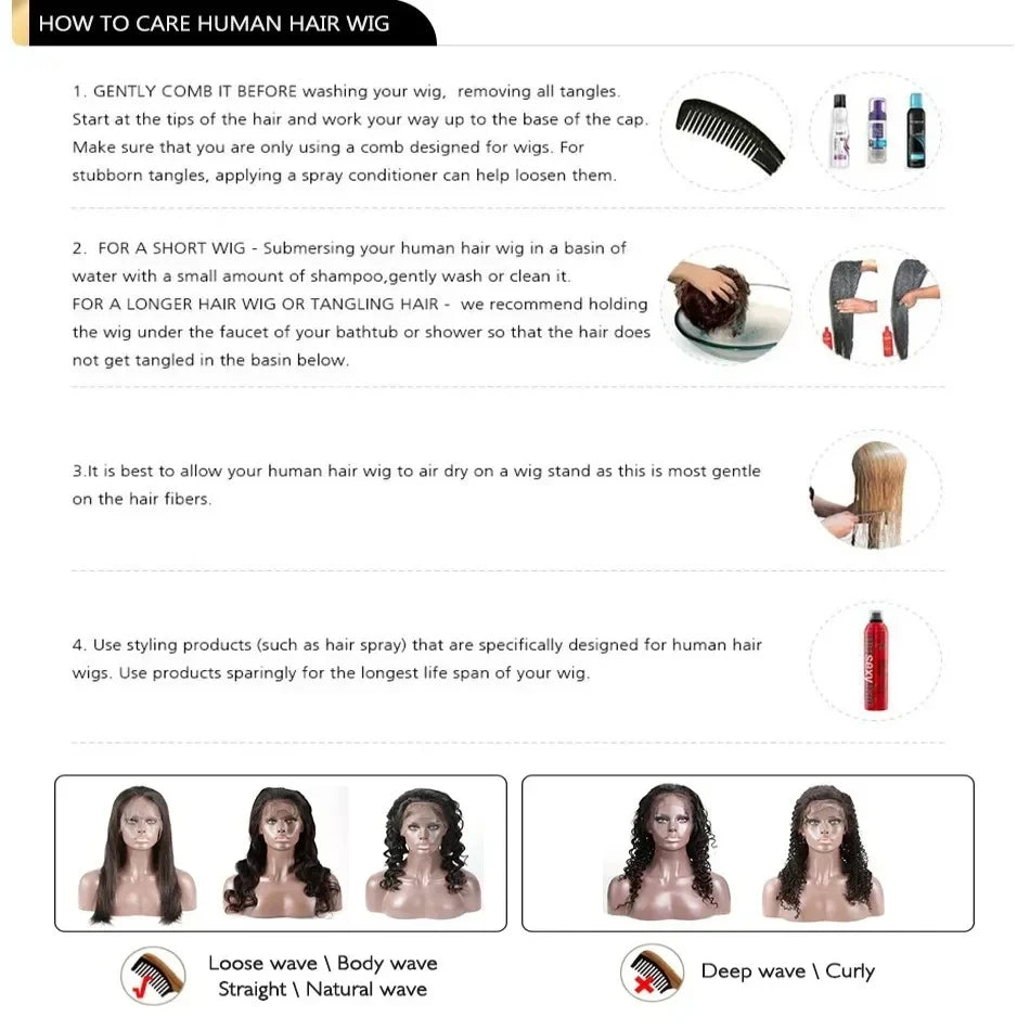 Chocolate Brown Body Wave Lace Front Wig Human Hair 220 Density Frontal Lace Wigs 30 Inch 13x6 HD Transparent Lace Human Wigs