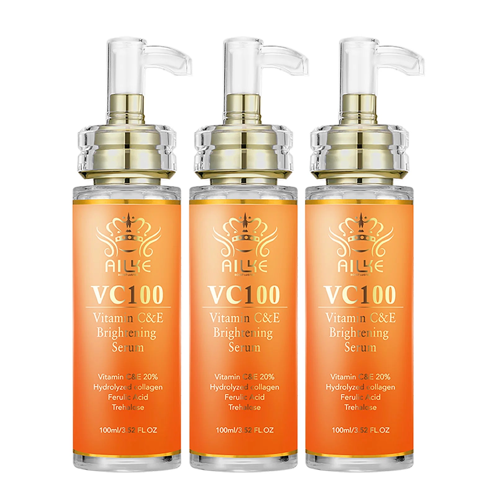 AILKE Vitamin C Whitening Set for Women, Reduce Dark Spots, Hyperpigmentation, Skin Moisturizer, With Collagen, Vitamin E