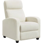 Beige Adjustable Recliner Chair for Home Theater, Living Room, or Bedroom