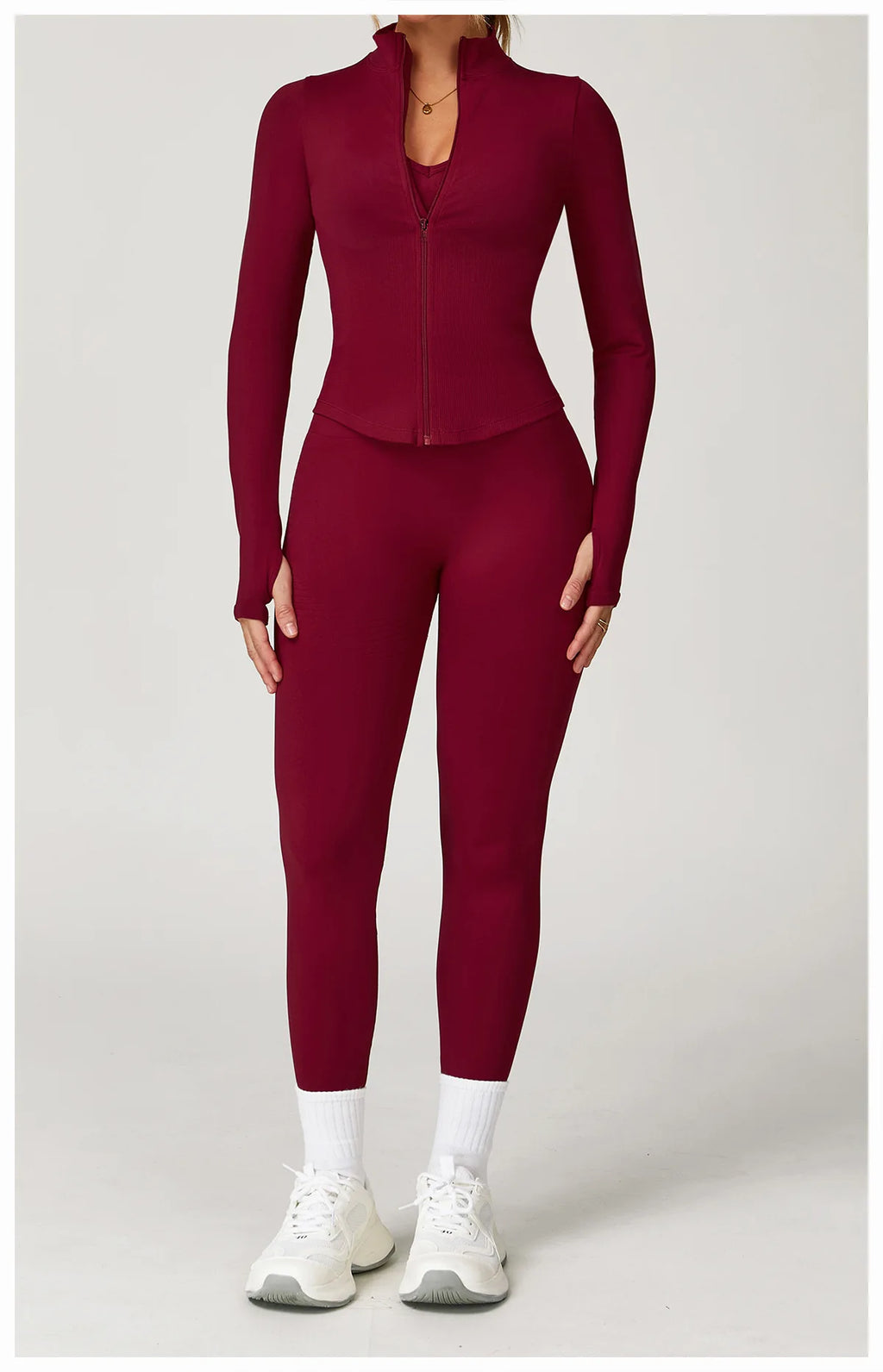 New Women Seamless Zipper Jacket Yoga Long Sleeved Gym Top Yoga Push Up Jacket Fitness Running Workout Sport Coat Women's Shirts