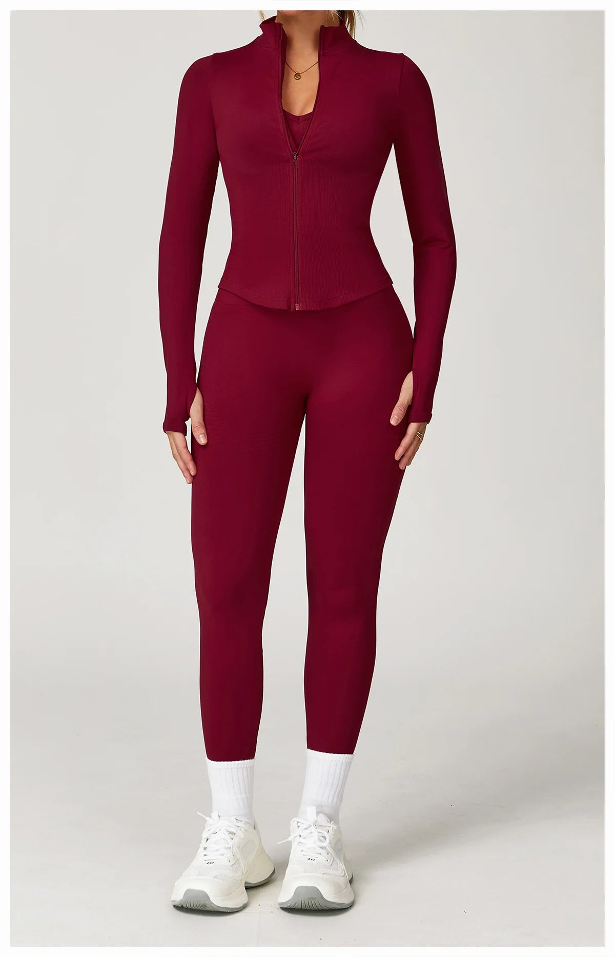 New Women Seamless Zipper Jacket Yoga Long Sleeved Gym Top Yoga Push Up Jacket Fitness Running Workout Sport Coat Women's Shirts