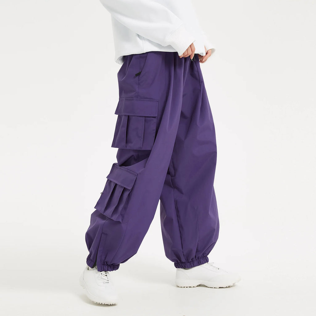 Oversize Winter Ski Pants 3L Snowboard Pant Thicken Thermal Waterproof Breathable Outdoor Sports Warm Women's Men's Ski Trousers