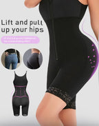 Women's Belly Tummy Control Butt Lifting Zipper Postpartum BodyShaper Fajas Colombian Double Compression Corset Waist Trainer