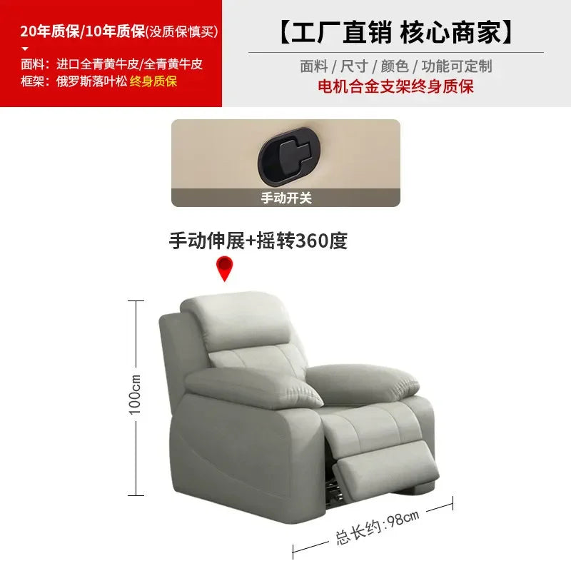 Classic Cheap Electric Recliner Sofas Gray Design European Quality Living Room Sofas Luxury Modern Divano Soggiorno Furniture