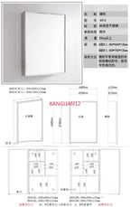Wall-mounted stainless steel mirror cabinet, simple modern bathroom thickened bathroom mirror cabinet