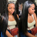 250 Density 40 42 Inch Straight Lace Front Human Hair Wigs 13x4 13x6 HD Lace Frontal Wig Remy Glueless Straight Human Hair Wigs
