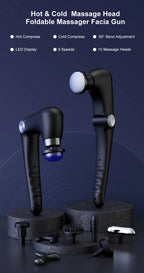 Fascia Massage Gun Shoulder Massage Machine Electric Muscle Massager Gun High Frequency Back Waist Neck Body Massage with Handle