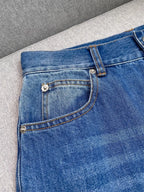 Summer Women Jeans Floral Embroidery Straight Trousers Designer Streetwear Casual Hollow Out Vintage High Waist Denim Long Pants