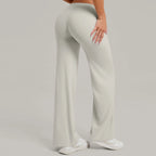 Women's New Pilates Straight Leg Yoga Pants Hip Lifting Tight Fitting Wide Leg Pants Outdoor Sports Running Casual Fitness Pants