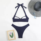 Sexy Women's Swimsuit 2026 Summer Bikini Two-piece Swimwear for Woman Beachwear Halter Bikinis Sets Swimming Beach Bathing Suits