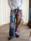 2025 Ropa Y2K Streetwear Graffiti Painting Baggy Jeans Pants For Men Designer Clothes Colorblock Kanye Wide Leg Denim Trousers